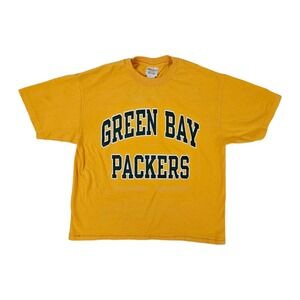 Green Bay Packers T-Shirt NFL Football Large Block Letters Vintage Champion